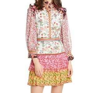 Alice + Olivia Kathy Floral Tiered Dress 4
